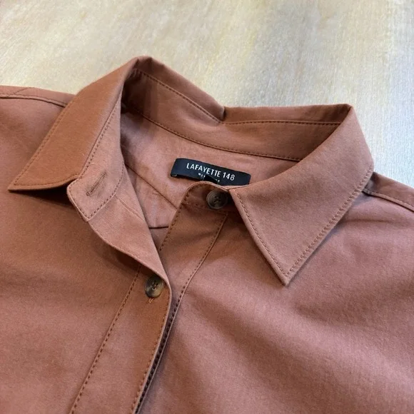 Lafayette 148 Shirt Dress Medium - Picture 12 of 16